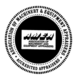 AMEA ASSOCIATION OF MACHINERY AND EQUIPMENT APPRAISERS trademark
