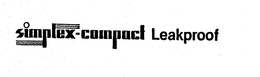 SIMPLEX-COMPACT LEAKPROOF trademark