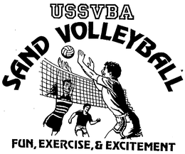 USSVBA SAND VOLLYBALL FUN, EXERCISE, & EXCITEMENT trademark