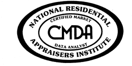 CMDA NATIONAL RESIDENTIAL APPRAISERS INSTITUTE CERTIFIED MARKET DATA ANALYST trademark