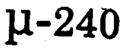 µ-240 trademark