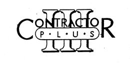 CONTRACTOR III P-L-U-S trademark