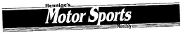 HENNIGE'S MOTOR SPORTS MONTHLY trademark