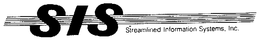SIS STREAMLINED INFORMATION SYSTEMS, INC. trademark
