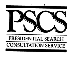 PSCS PRESIDENTIAL SEARCH CONSULTATION SERVICE trademark