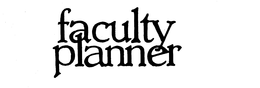 FACULTY PLANNER trademark