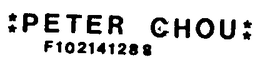 PETER CHOU trademark