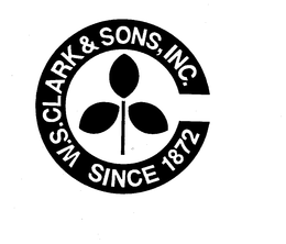 W.S. CLARK & SONS, INC. SINCE 1872 trademark