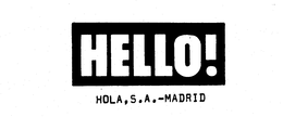 HELLO! HOLA, S.A.-MADRID trademark