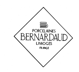 PORCELAINES BERNARDAUD LIMOGES FRANCE trademark