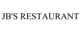 JB'S RESTAURANT trademark