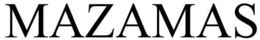 MAZAMAS trademark