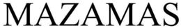 MAZAMAS trademark