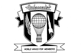 AMBASSADAIR WORLD WINGS FOR MEMBERS trademark