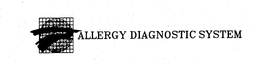 ALLERGY DIAGNOSTIC SYSTEM trademark