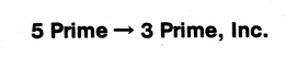 5 PRIME 3 PRIME, INC. trademark