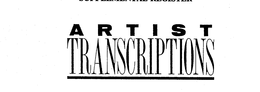 ARTIST TRANSCRIPTIONS trademark