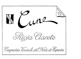 RIOJA CLARETE CUNE COMPANIA VINICOLA DEL NORTE DE ESPANA FUNDADA EN 1879 trademark