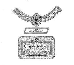 CHAMPAGNE BRUT CH 1982 CHARLES HEIDSIECK CHAMPAGNE BRUT MILLESIME 1982 trademark