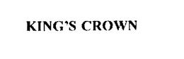 KING'S CROWN trademark