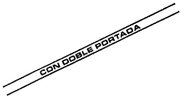 CON DOBLE PORTADA trademark