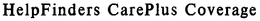 HELPFINDERS CAREPLUS COVERAGE trademark