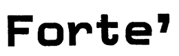 FORTE trademark
