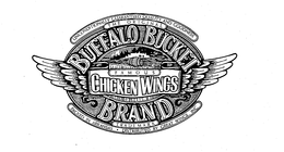 BUFFALO BUCKET FAMOUS CHICKEN WINGS BRAND UNCONDITIONALLY GUARANTEED QUALITY AND GOODNESS THE ORIGINAL TRADEMARK PACKED IN ARKANSAS - DISTRIBUTED BY GREAT WINGS, INC. trademark