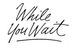 WHILE YOU WAIT trademark