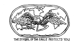 THE SYMBOL OF THE EAGLE PROTECTS YOU trademark