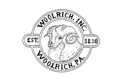 WOOLRICH. INC. EST. 1830 WOOLRICH, PA. trademark