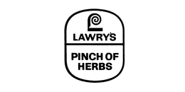 LAWRY'S PINCH OF HERBS trademark