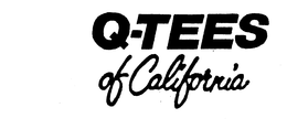 Q-TEES OF CALIFORNIA trademark