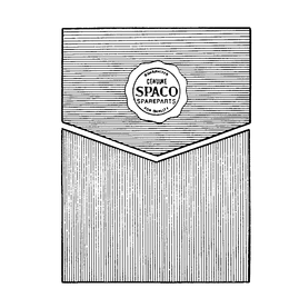 GUARANTEED GENUINE SPACO SPAREPARTS FORQUALITY trademark