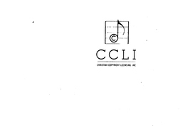 CCLI CHRISTIAN COPYRIGHT LICENSING, INC. trademark