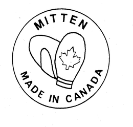 MITTEN MADE IN CANADA trademark