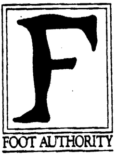 F FOOT AUTHORITY trademark