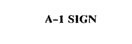 A-1 SIGN trademark