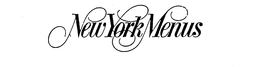 NEW YORK MENUS trademark