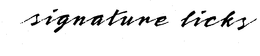 SIGNATURE LICKS trademark