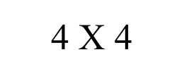 4 X 4 trademark