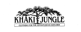KHAKI JUNGLE CLOTHING FOR THE ADVENTUROUS EXPLORER trademark