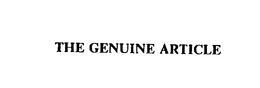 THE GENUINE ARTICLE trademark