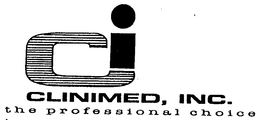 CI CLINIMED, INC. THE PROFESSIONAL CHOICE trademark