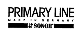 PRIMARY LINE MADE IN GERMANY SONOR trademark