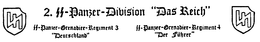2. SS-PANZER-DIVISION "DAS REICH" trademark
