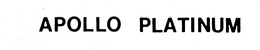 APOLLO PLATINUM trademark