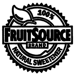 100% FRUITSOURCE BRAND NATURAL SWEETENER trademark