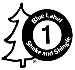 BLUE LABEL SHAKE & SHINGLE trademark