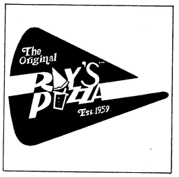 THE ORIGINAL RAYS PIZZA EST 1959 trademark